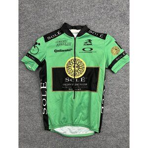 Aussie Cycling Jersey Mens‎ Small Green Sole Spring Water Oakley Continental